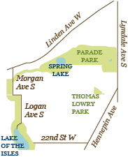 Map of Lowry Hill